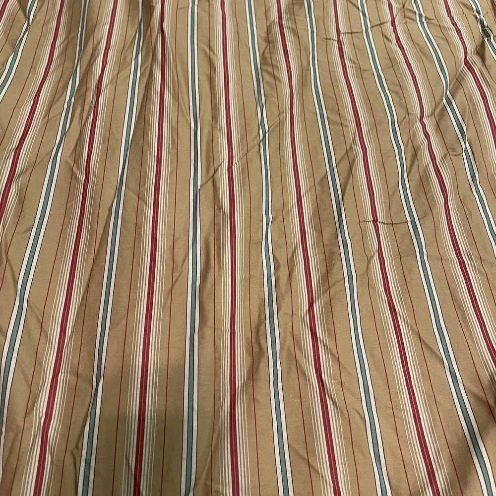 LRL Lauren Ralph Lauren Red Gold Paisley Teal Full Queen Comforter 2 Shams Skirt